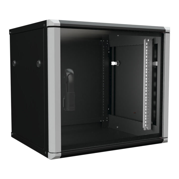 Enoc Armoire murale 9U 2 pièces noir 19" 600x500x535mm W2 9-65-S