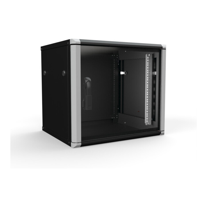 Enoc Armoire murale 9U 2 pièces noir 19" 600x500x535mm W2 9-65-S