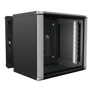 Enoc Armoire murale 9U 3 pièces noir 19" 600x500x535mm Wr2 9-65-S