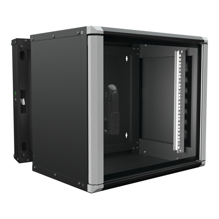Enoc Armoire murale 9U 3 pièces noir 19" 600x500x535mm Wr2 9-65-S