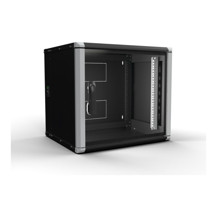 Enoc Armoire murale 9U 3 pièces noir 19" 600x500x535mm Wr2 9-65-S