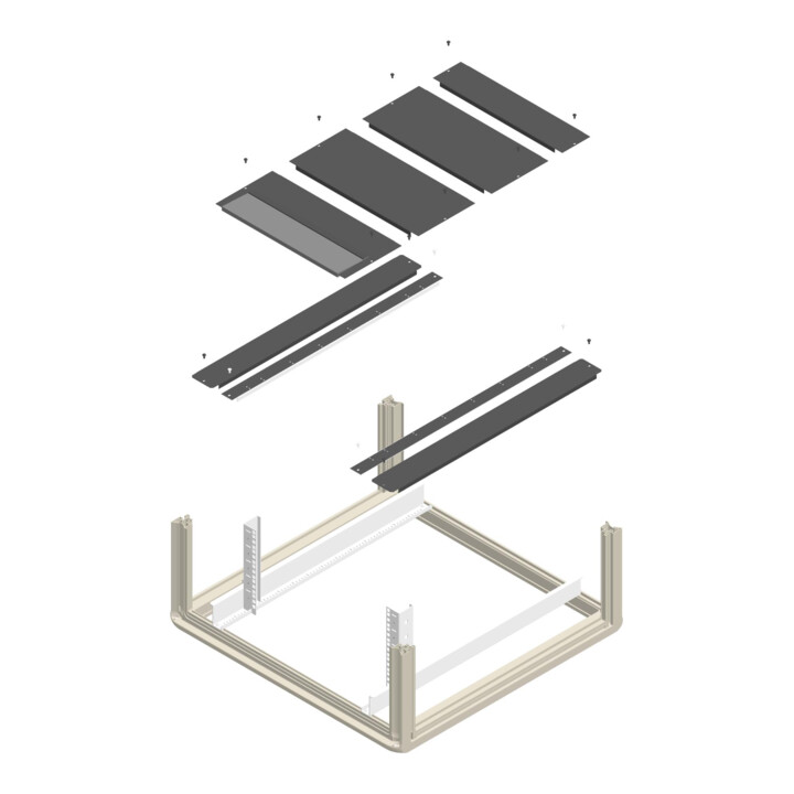 enoc Pack de plaques de sol BPP 88 X1-S 800 x 800 mm noir