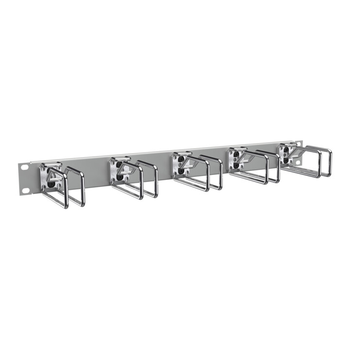 enoc Querrangierpanel CPM 01-RAL 7035 1 HE grau/chrom