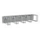 enoc Querrangierpanel CPM 02-RAL 7035 2 HE grau chromatisiert