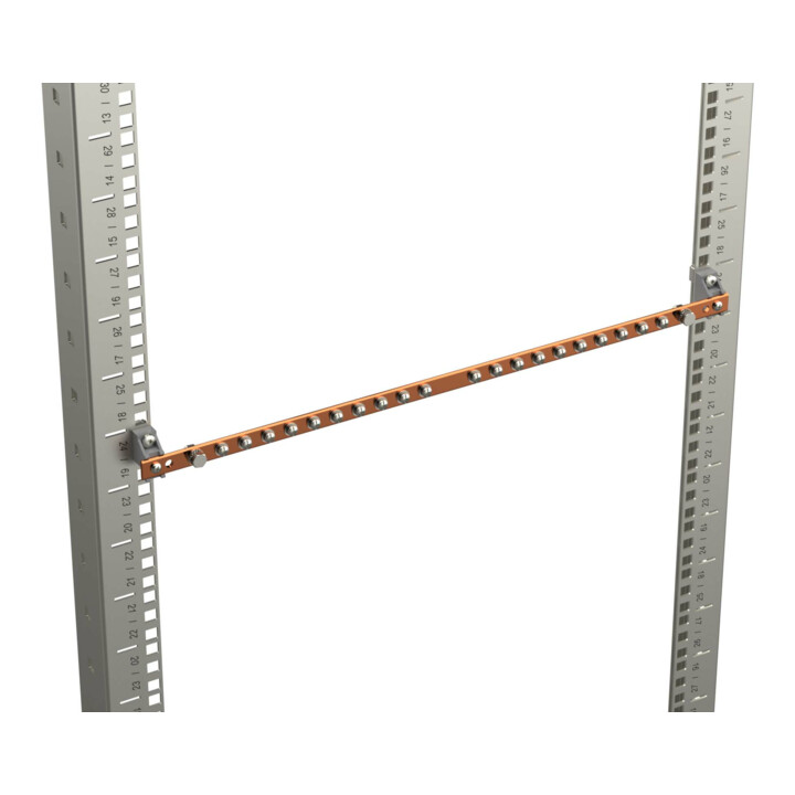 Enoc Rail de mise à la terre cuivre 19", 20xM5, 2xM6 EB 19