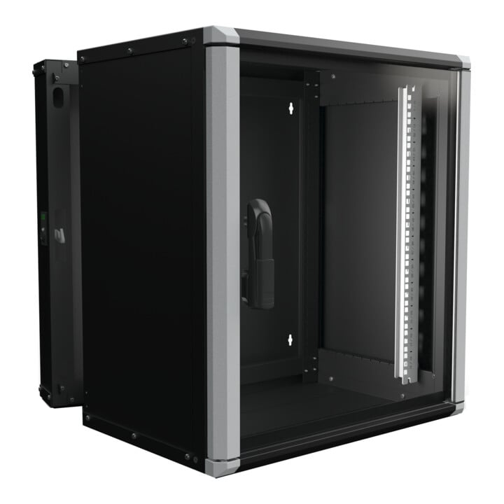 Enoc Wandschrank 12HE 3tlg. sw 19"600x500x668mm Wr2 12-65-S
