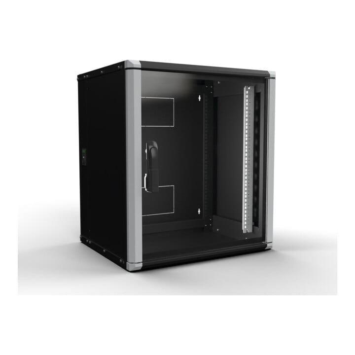 Enoc Wandschrank 12HE 3tlg. sw 19"600x500x668mm Wr2 12-65-S