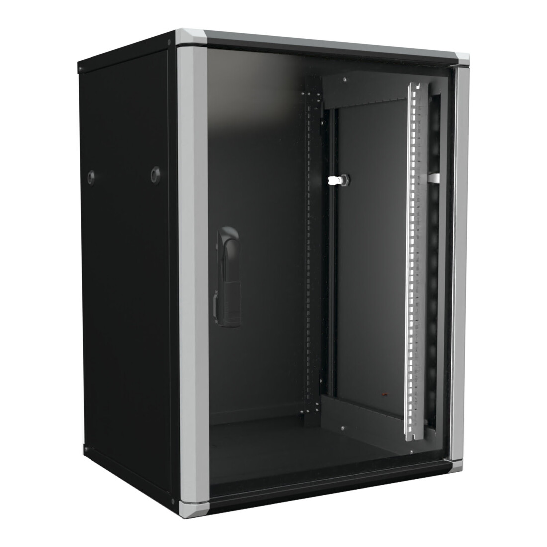 Enoc Wandschrank 15HE 2tlg. sw 19"600x500x801mm W2 15-65-S