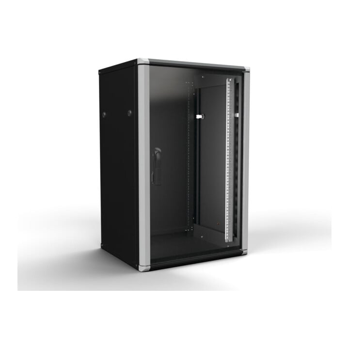 Enoc Wandschrank 18HE 2tlg. sw 19"600x500x934mm W2 18-65-S