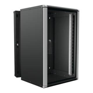 Enoc Wandschrank 18HE 3tlg. sw 19"600x600x934mm Wr2 18-66-S