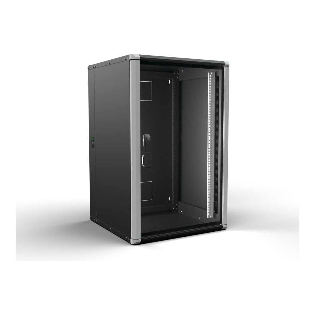Enoc Wandschrank 18HE 3tlg. sw 19"600x600x934mm Wr2 18-66-S