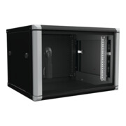 Enoc Wandschrank 6HE 2tlg. sw 19"600x500x334mm W2 6-65-S-3
