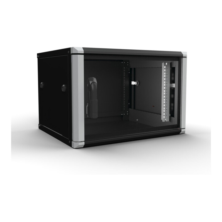 Enoc Wandschrank 6HE 2tlg. sw 19"600x500x334mm W2 6-65-S