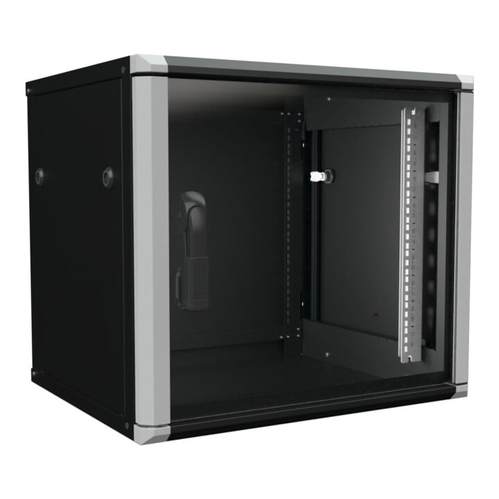 Enoc Wandschrank 9HE 2tlg. sw 19"600x500x535mm W2 9-65-S
