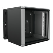 Enoc Wandschrank 9HE 3tlg. sw 19"600x500x535mm Wr2 9-65-S