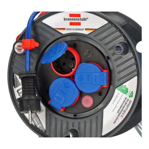 Enrouleur de câble Garant IP44 25m AT-N05V3V3-F 3G1,5 bleu