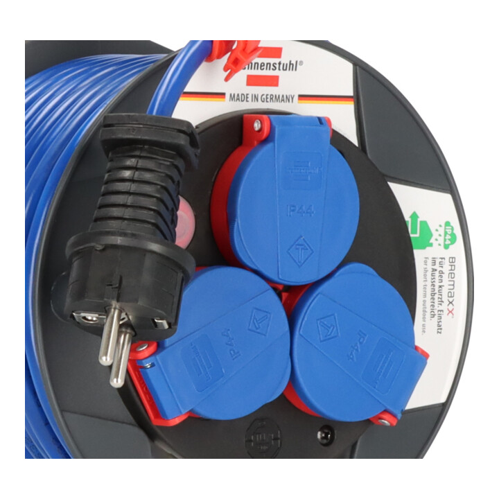 Enrouleur de câble Garant kompakt 15m AT-N05V3V3-F 3G1,5 bleu