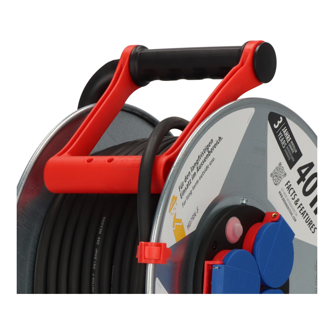 Garant S Enrouleur de câble IP44 H07RN-F 3G1,5