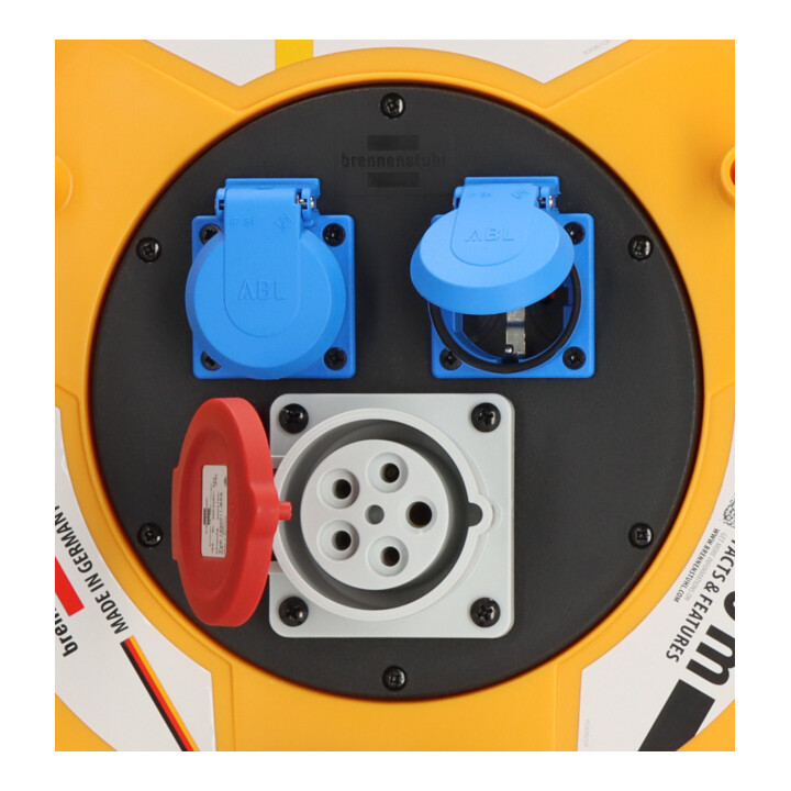 Enrouleur de câble industrie/chantiers Brobusta CEE 1 IP44 40m H07RN-F 5G1,5