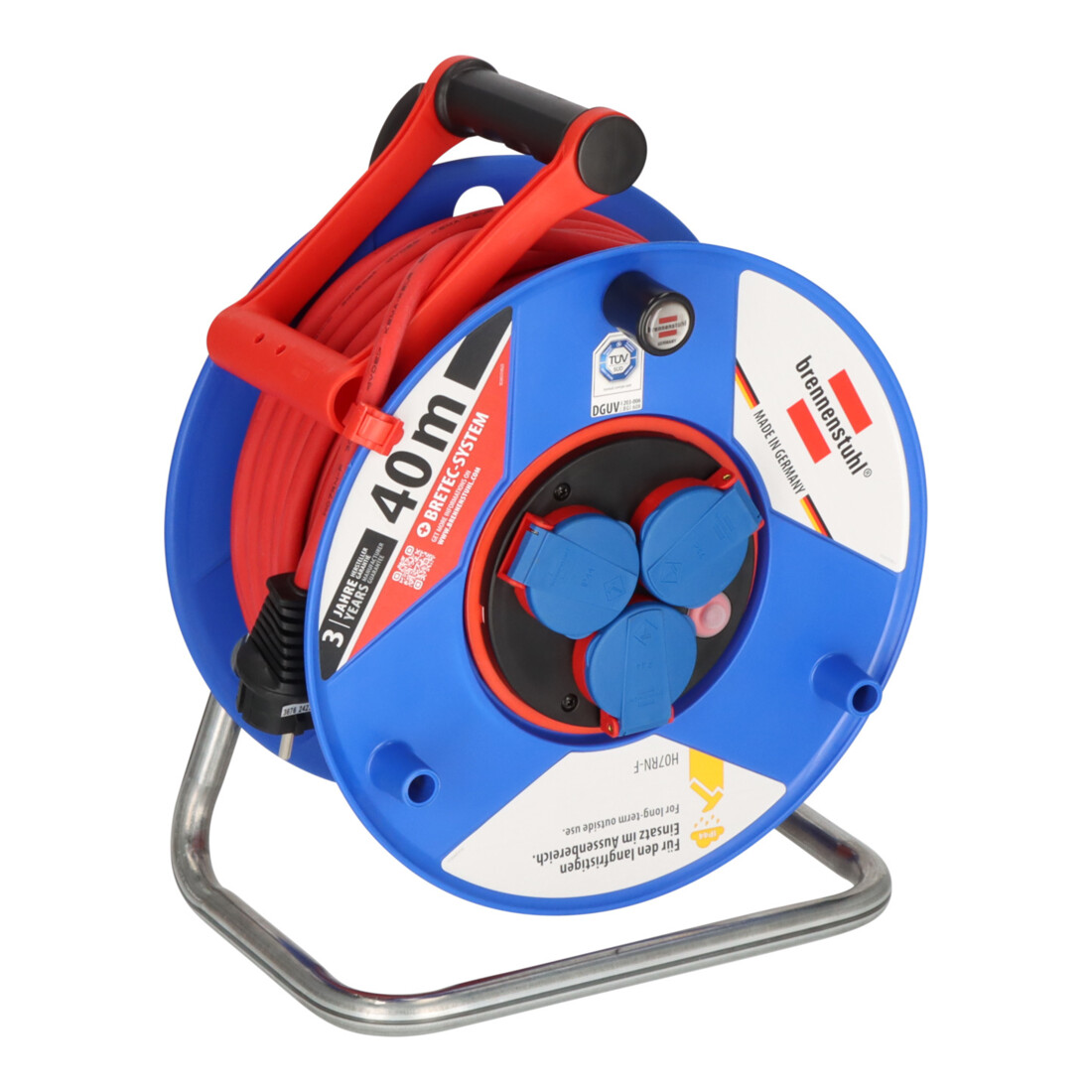 Garant Bretec Enrouleur de câble IP44 H07RN-F 3G1,5 pour chantier/commercial