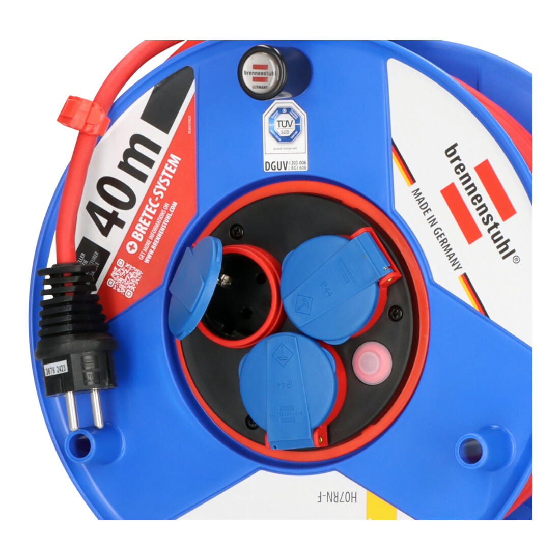 Garant Bretec Enrouleur de câble IP44 H07RN-F 3G1,5 pour chantier/commercial
