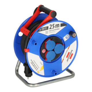 Enrouleur de câble industrie/chantiers Garant IP44 25m H07RN-F 3G2,5