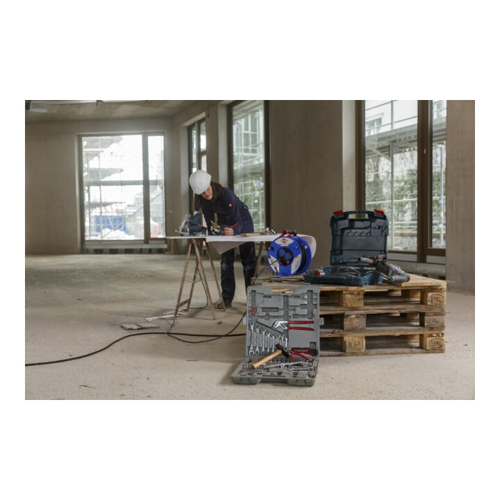 Enrouleur de câble industrie/chantiers Garant IP44 25m H07RN-F 3G2,5