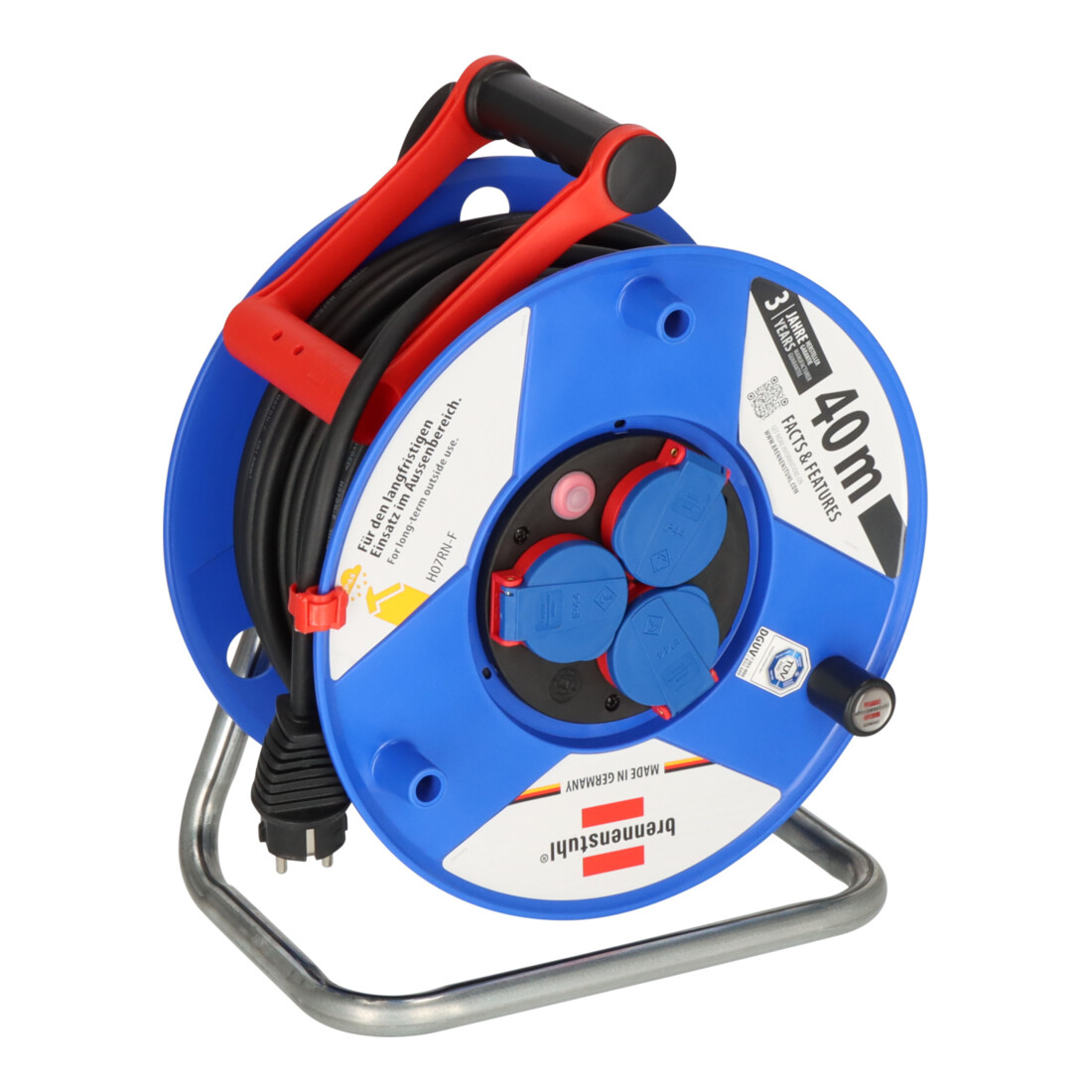 Enrouleur de câble industrie/chantiers Garant IP44 40m H07RN-F 3G1,5