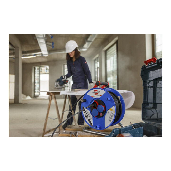 Enrouleur de câble industrie/chantiers Garant IP44 40m H07RN-F 3G1,5