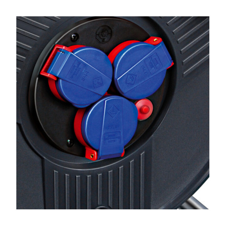 Enrouleur de câble industrie/chantiers Super-Solid IP44 40m H07RN-F 3G2,5