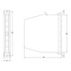 Enrouleur de sangle 74A blanc max. 5-6 m-3