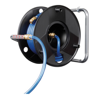 Enrouleur de tuyau air du type Profi 20m Ø-Tuyau 6/12mm Lance DIN