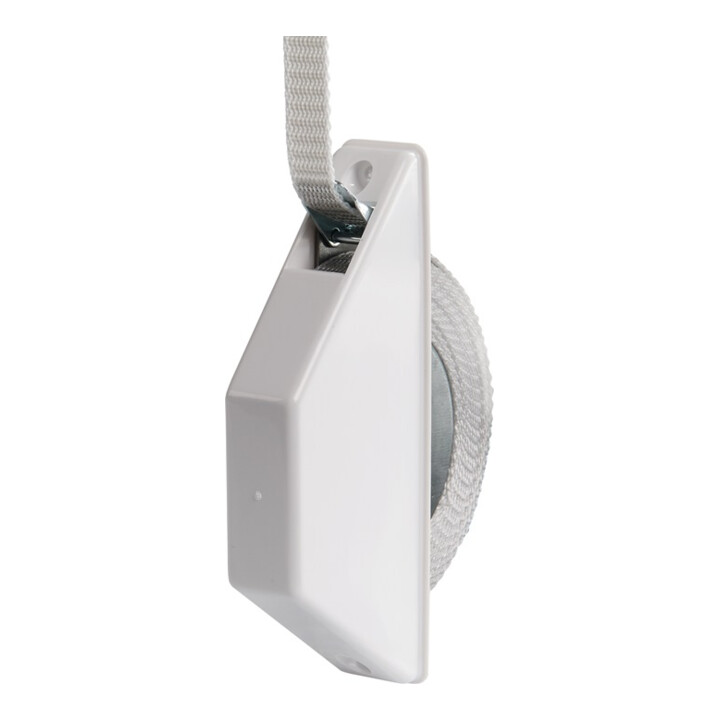Enrouleur demi-jambe Ku.blanc Ceinture B.14mm pour ceinture L.5m Taille 152x63x28mm