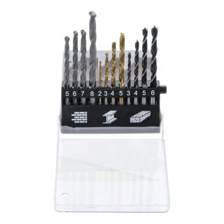 Ensemble à mèches combinées 2 - 8 mm 12 pièces BGS