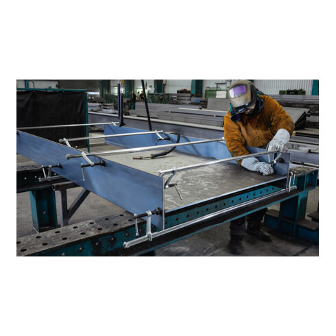 Serre-joints à pas variable Bessey avec rotule spéciale et 2 poignées