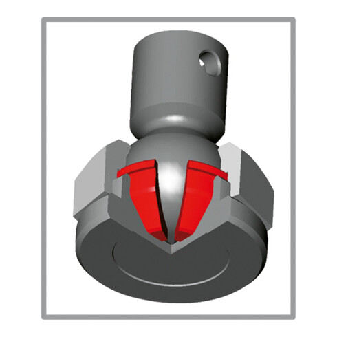 Serre-joints à pas variable Bessey avec rotule spéciale et 2 poignées