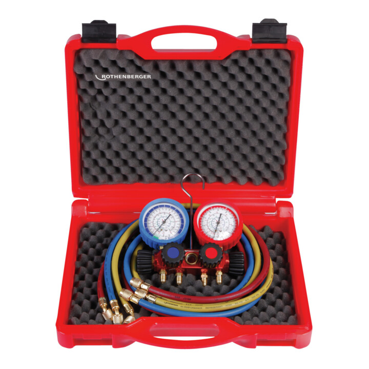 Ensemble d'aide au montage Rothenberger 4 voies II Plus, R410A et R32