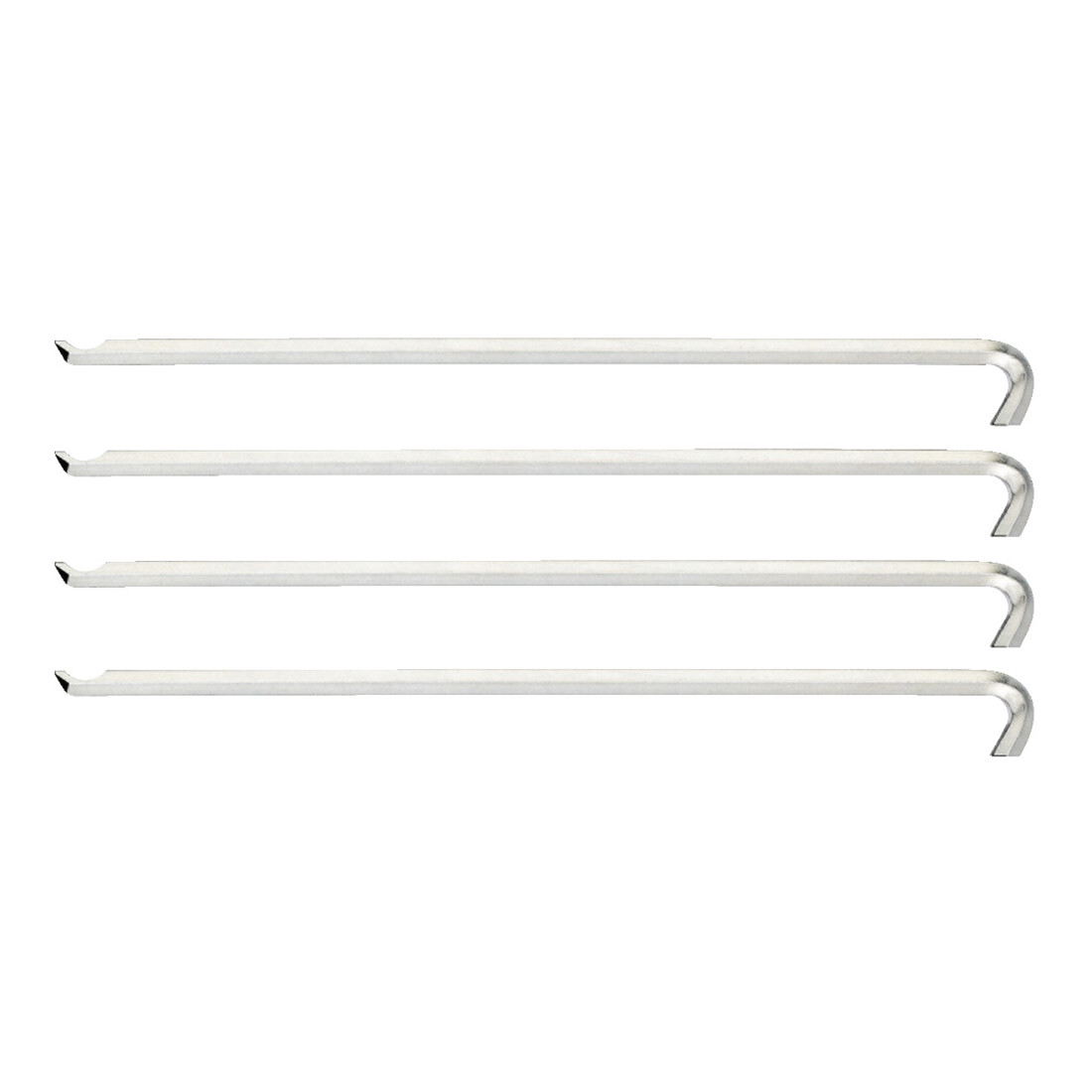 Ensemble de crochets de traction Gedore en 4 pièces, longueur 140 mm, diamètre intérieur 2,4 mm