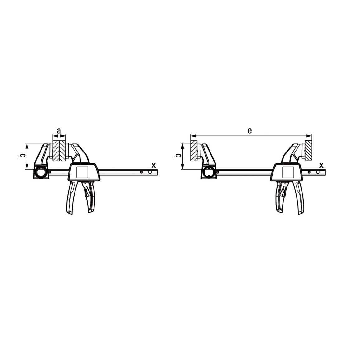 Jeu de pinces à une main de Bessey EZM-EZL