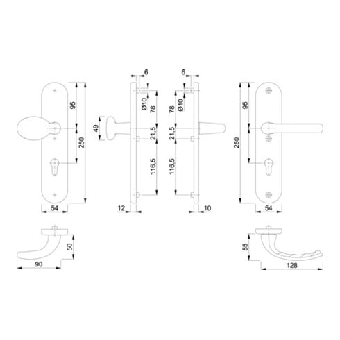 Ensemble interchangeable de protection des houppes Tokyo Aluminium