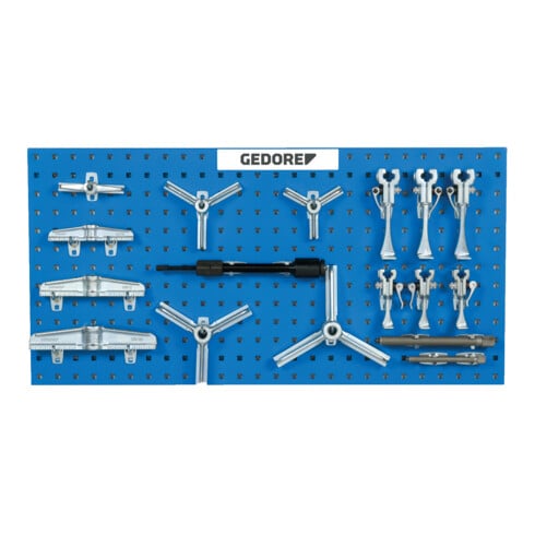Ensemble d'extracteurs industriels Gedore, système modulaire, 1 traverse à 2 bras 140 mm (2.30)