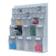 Ensemble mural MultiStore 33 tiroirs transparents plastique antichoc, gris clair-1