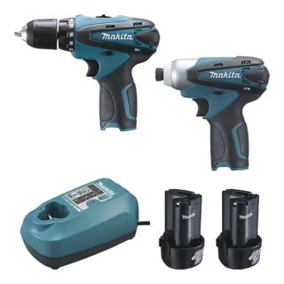Ensemble perceuse sans fil et clé à chocs Makita LCT204J