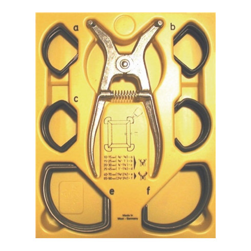 Ensembles de pinces d'écartement 49-pces incl.pince serrage d'onglets A/B/C/D/E/