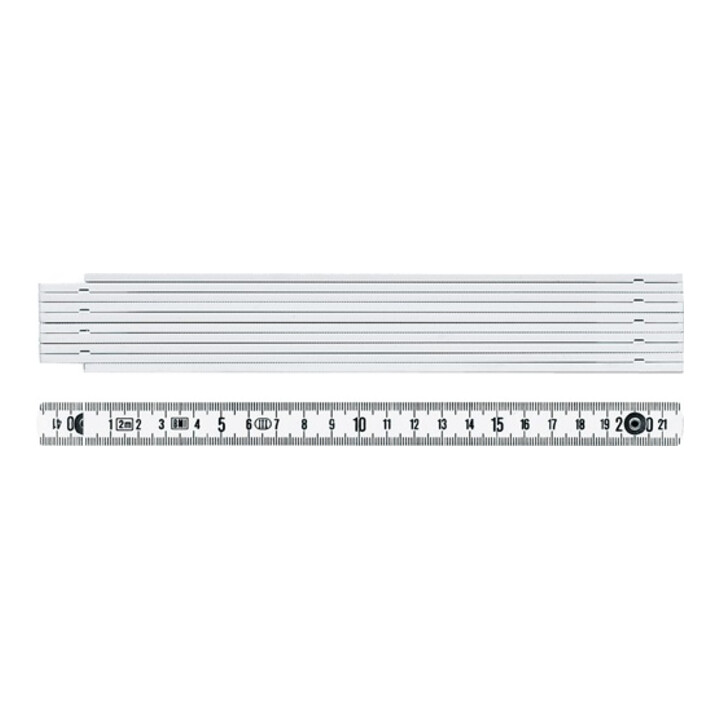 Épaisseur branches 1042 L. 2 m mm/cm EG III plastique blanc BMI