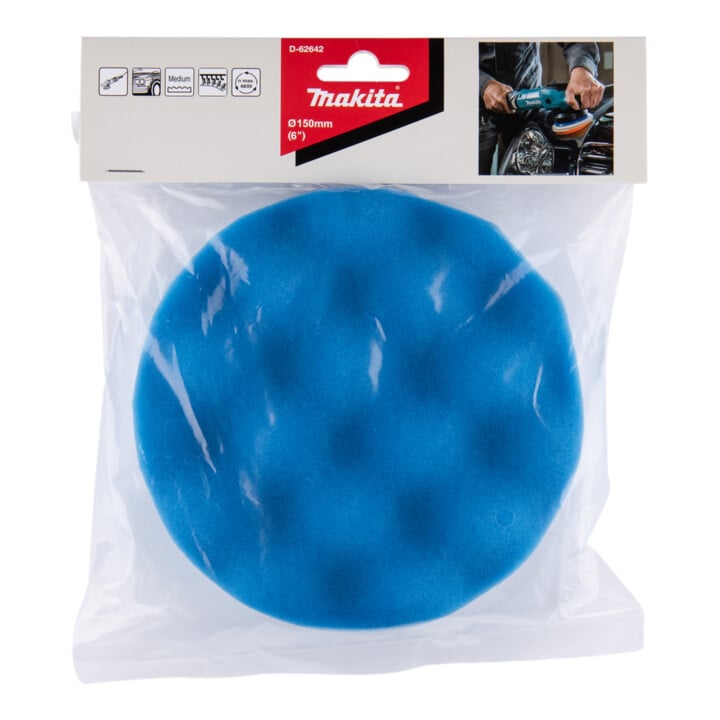 Éponge à polir velcro Makita bleu 150 mm D-62642