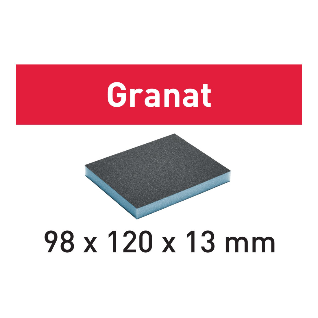 Éponge de ponçage Festool 98x120x13 800 GR/6 Granat (Lot de 6)