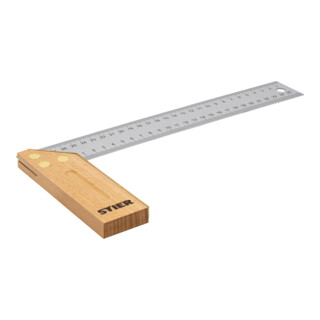 Angle d'arrêt STIER angle de charpentier hêtre 90° / 45