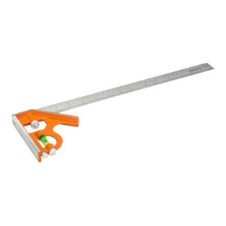 Équerre combinée E/D/E 150 mm métrique + pouce marquée 4