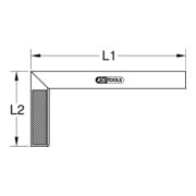 Equerre droite et d'onglet KS Tools 250 mm-5